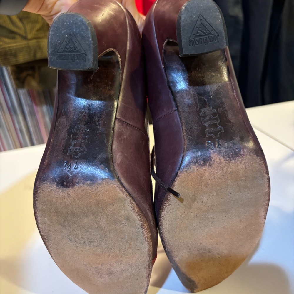 Two-tone Fluevog "secretary" loafers Sz. 7 - Picture 6 of 12